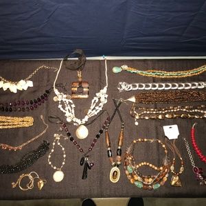 Assorted costume jewelry
